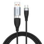 ENKAY Hat-Prince PD100W 2 in 1 USB 3.0 / Type-C to Type-C 6A Super Fast Charging Data Cable, 1m, 2m