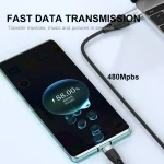 ENKAY Hat-Prince PD100W 2 in 1 USB 3.0 / Type-C to Type-C 6A Super Fast Charging Data Cable, 1m, 2m - Image 5