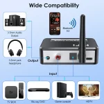 B35S Bluetooth 5.2 Music Receiver Digital to Analog Converter Supports U-disk Fiber Coaxial - Image 4