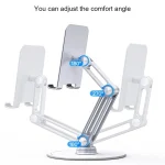 BONERUY L08 Tablet Phone Riser Bracket Foldable Long Arm Pad Mobile Holder Rack - Image 4