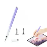 AT-28 Macarone Color Passive Capacitive Pen Mobile Phone Touch Screen Stylus with 2 Pen Head