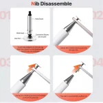 AT-28 Macarone Color Passive Capacitive Pen Mobile Phone Touch Screen Stylus with 2 Pen Head - Image 6