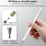 AT-28 Macarone Color Passive Capacitive Pen Mobile Phone Touch Screen Stylus with 2 Pen Head - Image 7