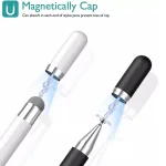 AT-30 2-in-1 Silicone Sucker + Conductive Cloth Head Handwriting Touch Screen Pen Mobile Phone Passive Capacitive Pen - Image 4