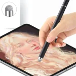 AT-30 2-in-1 Silicone Sucker + Conductive Cloth Head Handwriting Touch Screen Pen Mobile Phone Passive Capacitive Pen with 1 Pen Head - Image 8