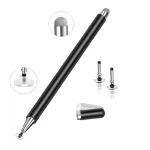 AT-30 2-in-1 Silicone Sucker + Conductive Cloth Head Handwriting Touch Screen Pen Mobile Phone Passive Capacitive Pen with 1 Pen Head