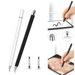 AT-30 2-in-1 Silicone Sucker + Conductive Cloth Head Handwriting Touch Screen Pen Mobile Phone Passive Capacitive Pen with 1 Pen Head - Image 2
