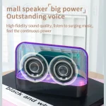 K9 Transparent RGB Portable Wireless Bluetooth Speaker Support AUX FM TF Card - Image 4