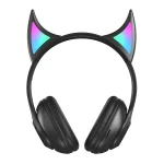 STN25 Devil Ear Headphones For Children with Mic Wireless Headphones Glowing Light Music Christmas Gifts with box - Image 8