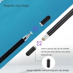 AT-32 3-in-1 Precision Sucker Capacitive Pen + Conductive Cloth Head + Handwriting Signature Pen Mobile Phone Touch Screen Pen with 2 Pen Head - Image 7
