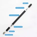 AT-32 3-in-1 Precision Sucker Capacitive Pen + Conductive Cloth Head + Handwriting Signature Pen Mobile Phone Touch Screen Pen with 2 Pen Head - Image 9