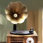 T15 Vinyl Atomic Bluetooth Retro Wireless Audio Desktop Speaker - Image 3