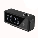 AEC K5 Mirror Alarm Clock Bluetooth Speakers with LED Light Support TF / FM