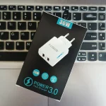 36W Dual Port QC3.0 USB Charger with 3A USB to Micro USB Data Cable, EU Plug, EU Plug + USB to Micro USB Cable - Image 6