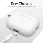 For Apple AirPods Pro 2 2022 ENKAY Thickened Silicone Protective Case with Keychain - Image 6
