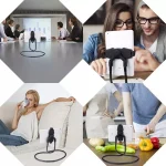 XWJ-0801 Universal Long Arm Table Holder Gooseneck Lazy Neck Cell Phone Holder - Image 5