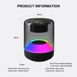 ENKAY Hat-Prince Portable RGB Light Wireless Bluetooth Speaker, S, L - Image 9