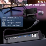 For Steam Deck Expansion Dock Charging Dock Charging Dock HDMI Gigabit Network Port Converter - Image 6