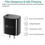 PD11 Single PD3.0 USB-C / Type-C 20W Fast Charger with 1m Type-C to Type-C Data Cable, US Plug, US Plug + Type-C to Type-C Cable - Image 4