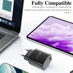 PD11 Single PD3.0 USB-C / Type-C 20W Fast Charger with 1m Type-C to Type-C Data Cable, EU Plug, EU Plug + Type-C to Type-C Cable - Image 7