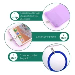 JUNSUNMAY Silicone Bracelet Mobile Phone Lanyard Loop Anti-lost Wrist Rope Universal for Phone Case - Image 3