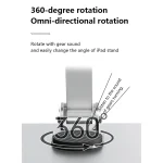 JUNSUNMAY 360 Degree Rotating Foldable Height Angle Adjustable Phone Tablet Holder, Style A, Style B - Image 3