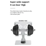 JUNSUNMAY 360 Degree Rotating Foldable Height Angle Adjustable Phone Tablet Holder, Style A, Style B - Image 7