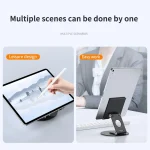 JUNSUNMAY 360 Degrees Rotating Foldable Laptop Desktop Holder Height / Angle Adjustable - Image 4