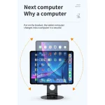 JUNSUNMAY 360 Degrees Rotating Foldable Laptop Desktop Holder Height / Angle Adjustable - Image 7