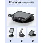 JUNSUNMAY 360 Degrees Rotating Foldable Laptop Desktop Holder Height / Angle Adjustable - Image 9
