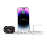 A75 Folding 3 in 1 Wireless Charger Suitable for Apple Watch Mobile Phone Headset, A75 - Image 7