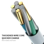 ENKAY Hat-Prince 3 in 1 6A USB to 8Pin+Type-C+Micro USB Supper Fast Charge Spring Cable, Length: 1.8m, 3 in 1 - Image 6