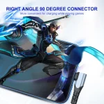 ENKAY Hat-Prince PD 20W Type-C to 8 Pin Dual Elbow Fast Charging Data Cable, 1m, 2m - Image 3