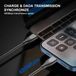 ENKAY ENK-CB131 USB to 8 Pin Carbon Steel Hose Spring 2.4A Fast Charging Data Cable, 1m USB to 8 Pin, 2m USB to 8 Pin - Image 3