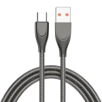 ENKAY ENK-CB132 USB to USB-C / Type-C Carbon Steel Hose Spring 6A Supper Fast Charging Data Cable, 1m USB to Type-C, 2m USB to Type-C