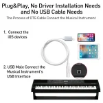 1m 8 Pin to USB-B MIDI Cable for iPad / iPhone - Image 8