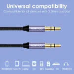 NORTHJO MTM03 3 Pole 3.5mm Male to Male Stereo Audio Aux Cable, 1m, 2m, 3m - Image 2