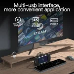 V266 For Steam Deck 5 in 1 Bracket Docking Station Charging Base Support 4K/60Hz USB3.0 - Image 6