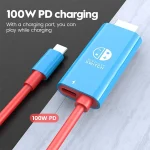 ENKAY ENK-CB136 6.6Ft. Type-C to HDMI Conversion Cable for Switch 4K HD Projection TV - Image 5