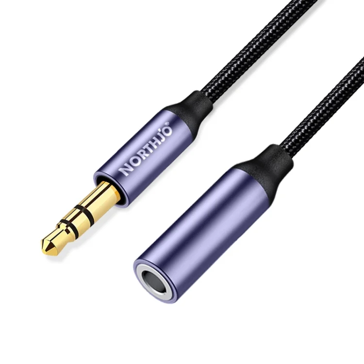 NORTHJO MTF0301 3 Pole 3.5mm Male to Female Stereo Audio Extension Adapter AUX Cable, MTF0301