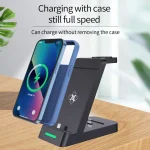 B20 18W 3 in 1 Wireless Charger Stand Charger Dock for iPhone Apple Watch Series, B20 for Apple - Image 6