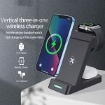 B20A 15W Qi Wireless Charger Charging Stand Compatible for iPhone iWatch Airpods, B20A for Apple - Image 2