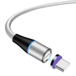 ENKAY ENK-CB1391 5A USB to Type-C Magnetic Fast Charging Data Cable with LED Light, Length: 1m, 1m 5A USB to Type-C - Image 9