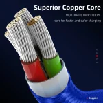 ENKAY 3A USB to 8 Pin Magnetic Fast Charging Data Cable with LED Light, 1m 3A USB to 8 Pin, 2m 3A USB to 8 Pin - Image 8