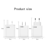 120W USB Super Fast Charging Charger, EU Plug, US Plug, UK Plug - Image 5