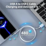 5pcs XJ-94 1m USB to Type-C Elbow Fast Charging Data Cable for Samsung and Other Phone, XJ-94 - Image 4