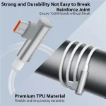 5pcs XJ-94 1m USB to Type-C Elbow Fast Charging Data Cable for Samsung and Other Phone, XJ-94 - Image 5