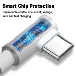 5pcs XJ-94 1m USB to Type-C Elbow Fast Charging Data Cable for Samsung and Other Phone, XJ-94 - Image 6