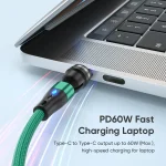 ENKAY PD60W Type-C to Type-C / 8 Pin Magnetic 540 Degrees Rotating Fast Charging Cable, 1m, 2m - Image 2