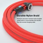 ENKAY 3A USB to Type-C / 8 Pin Magnetic 540 Degrees Rotating Fast Charging Cable, 1m, 2m - Image 7